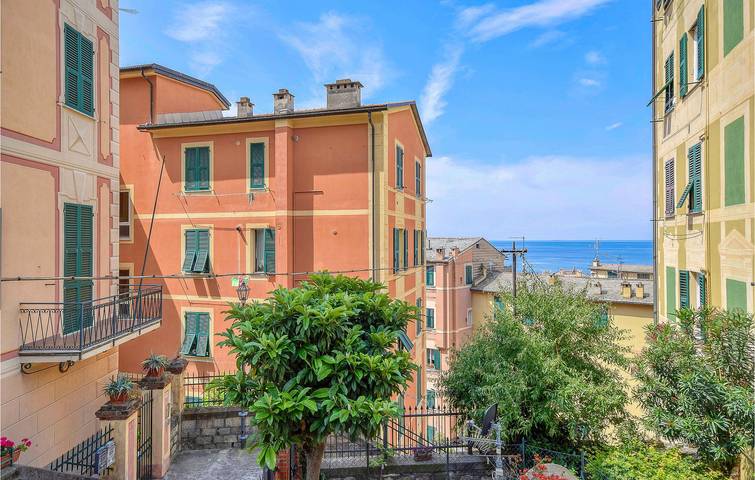 Apartment mit Meerblick, AC und Parkplatz in Bagni Miramare, Camogli