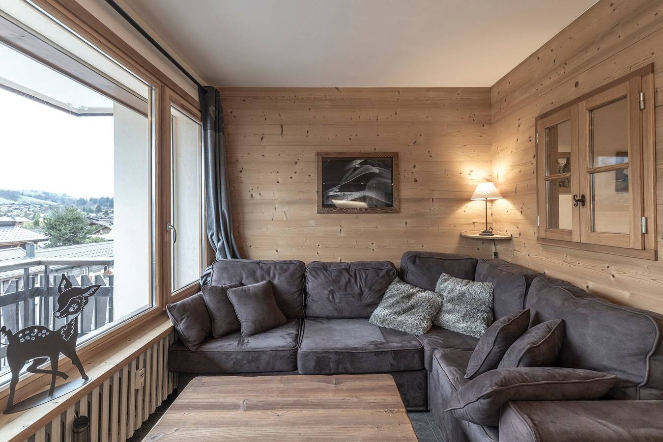 Apartamento entero, Apartamento "En el Centro de Megève" con vistas a las montañas, jardín compartido y Wi-Fi in Megève, Pays du Mont-Blanc