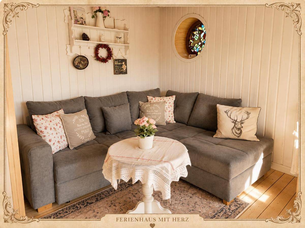 Ganze Wohnung, Emma's Vintage Ferienhaus mit Kamin in Friedrichsbrunn, Thale