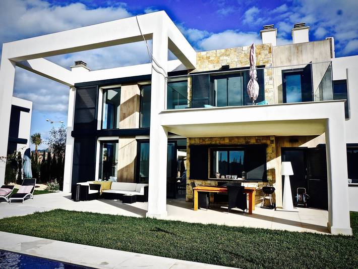 Maison de vacances pour 2 personnes, avec piscine ainsi que balcon et jardin à Cala Murada