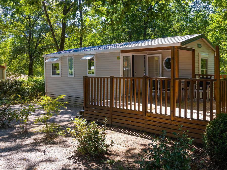 Camping le Rousieux - Mobile home 6 persons - Very large mobile home Ohara 5 32m² - 3 bedrooms in Serviès, Castres region