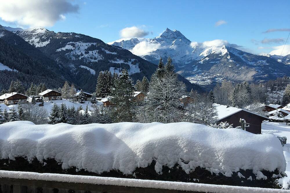 Chalet plein sud avec une vue exceptionnelle À 500m du télécabine in Gryon, Alpes Vaudoises