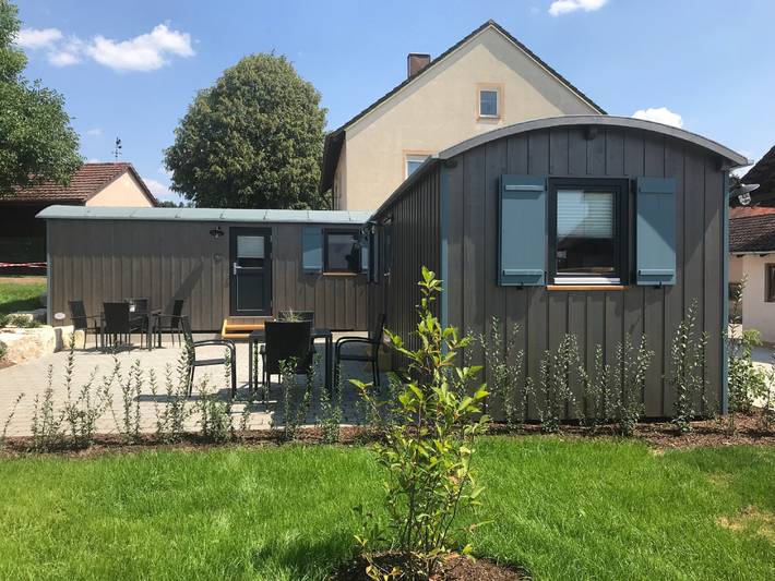 Ferienhof Waldblick - Apartment Pauls Schäferwagen (17qm) in Haundorf, Fränkisches Seenland