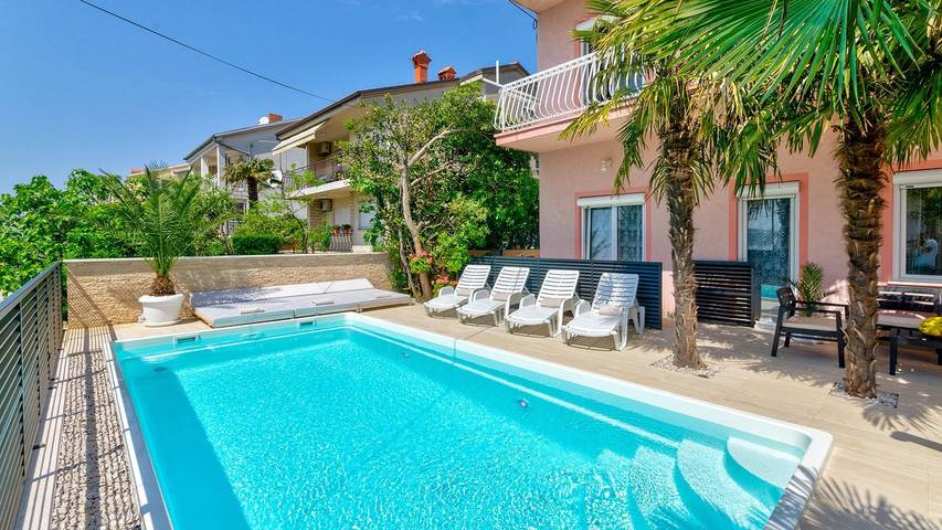 Ferienwohnung für 8 Personen, mit Pool und Garten in Crikvenica - 4