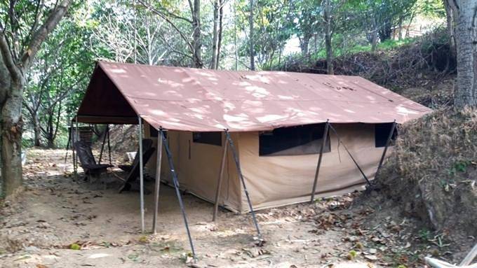 Tent in Conques-en-Rouergue, Aveyron