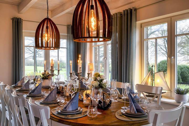 Ferienhaus für 13 Personen, mit Terrasse und Garten sowie Sauna und Ausblick in Warwerort - 4