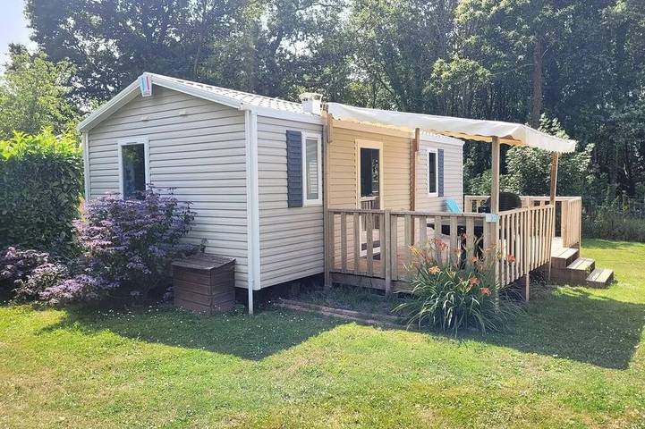 Mobil home pour 6 personnes, avec terrasse, animaux acceptés - 1