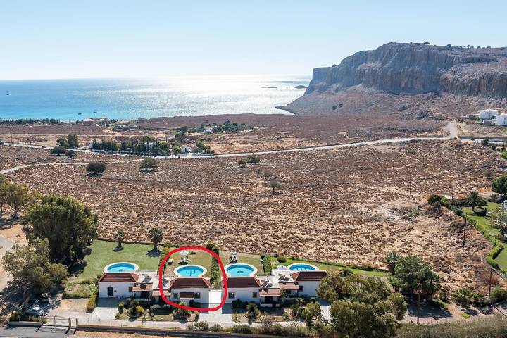 Villa für 4 Personen, mit Garten und Kinderpool sowie Whirlpool und Balkon auf Rhodos - 2