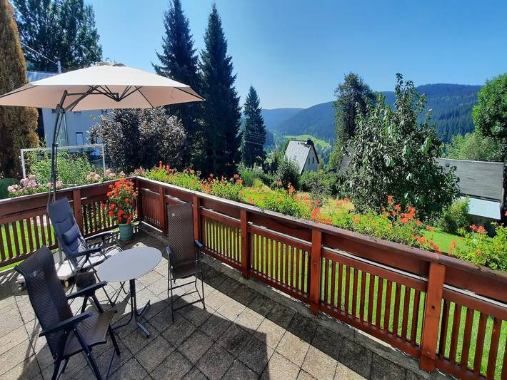 Ferienwohnung für 2 Personen, mit Terrasse im Erzgebirge