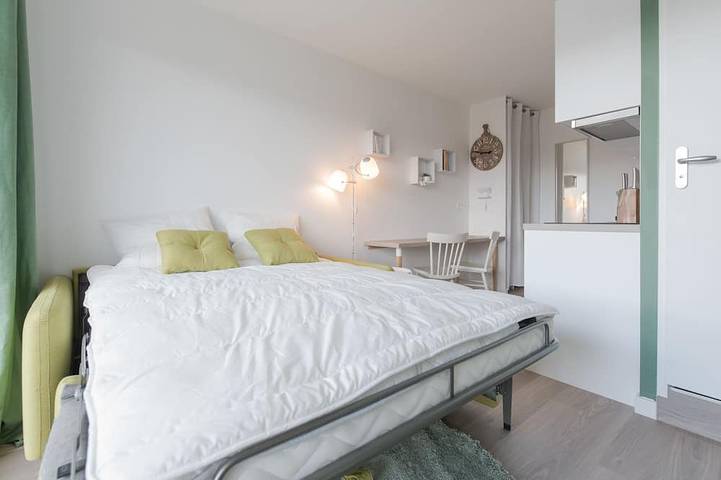 Apartamento entero, \"Green Cosy\", Doua / Insa / Cesi, balcón, garaje disponible, espacio de trabajo in Villeurbanne, Lyon region