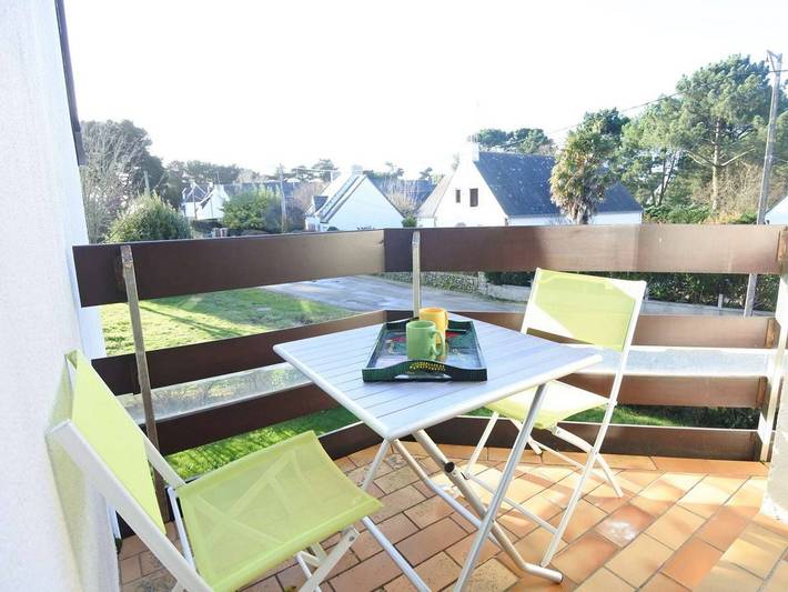Gîte pour 4 personnes, avec balcon dans Plage Ty Bihan