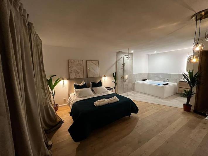 Gîte pour 3 personnes, avec terrasse ainsi que jardin et jacuzzi à Bommes - 4