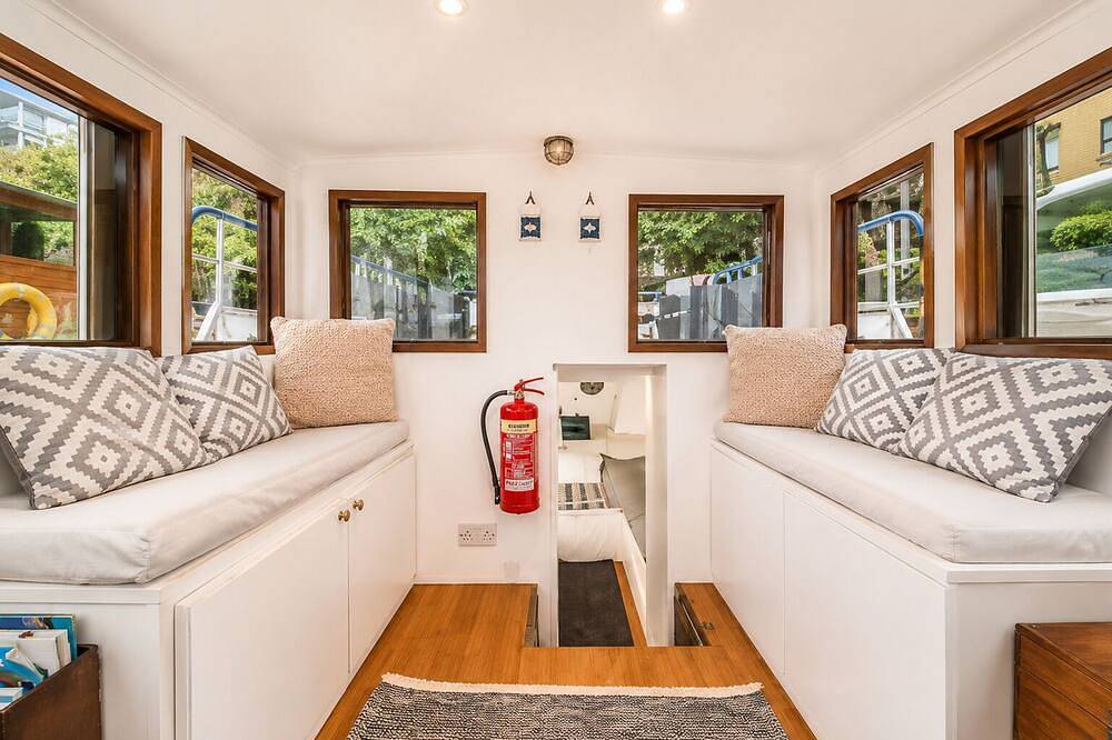 Historic Dutch Barge | Private Sun Deck | St Katharine Docks, Tower Bridge in Southwark, London