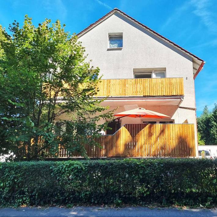 Ferienwohnung für 4 Personen, mit Garten und Ausblick