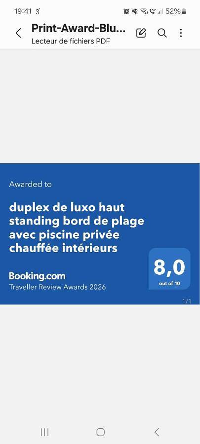 Apartamento inteiro, Duplex de luxo haut standing bord de plage avec piscine privée chauffée intérieurs in Esposende, Parque Natural do Litoral Norte