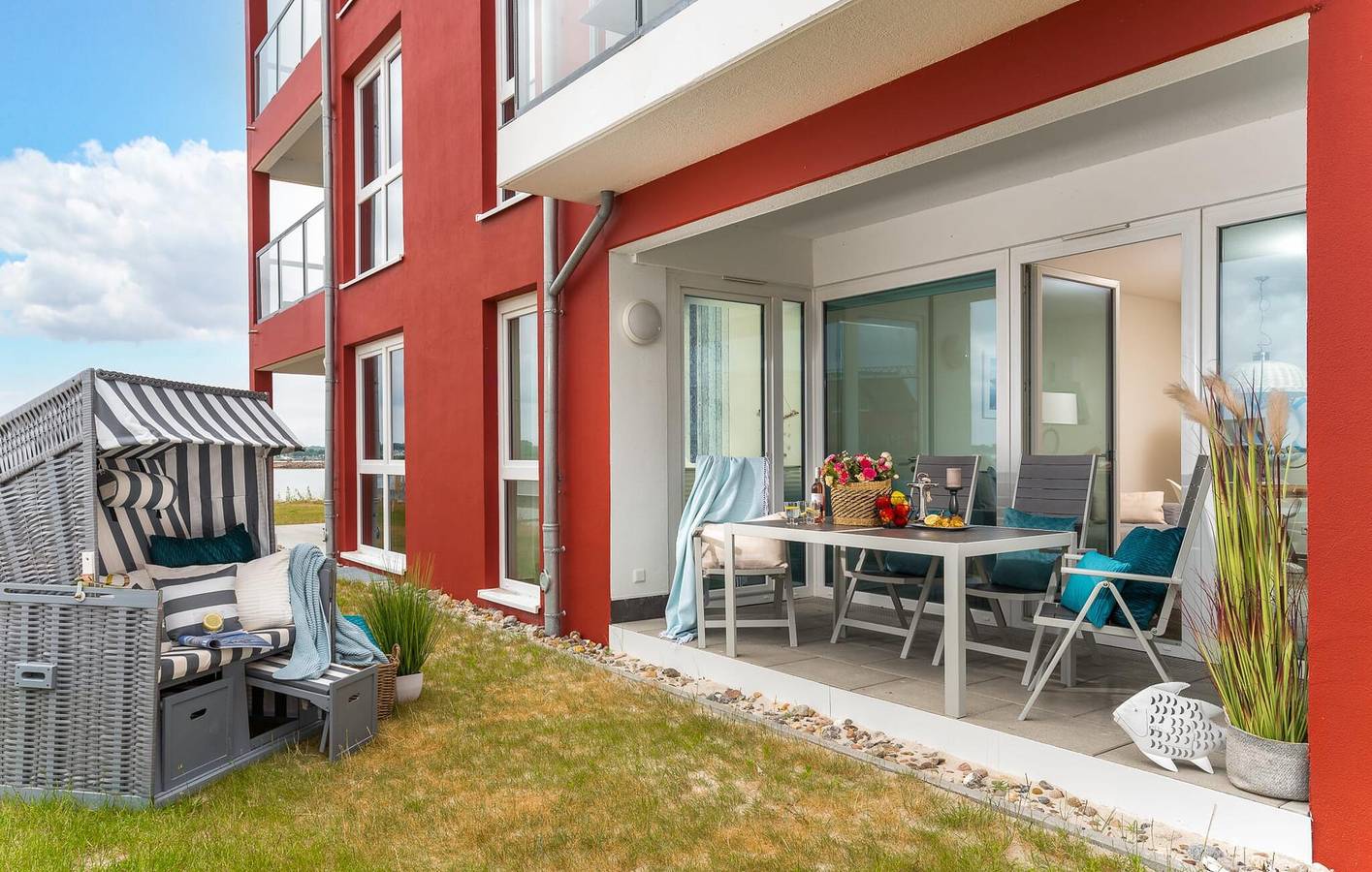 Ganze Ferienwohnung, Haven am Strand mit Terrasse, TV und Parkplatz in Olpenitz, Kappeln
