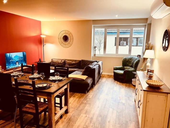 Appartement de vacances pour 2 personnes, avec Balcon ainsi que Terrasse et Vue
