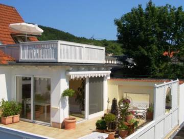 Ferienwohnung für 4 Personen, mit Seeblick und Ausblick sowie Terrasse in Sassnitz