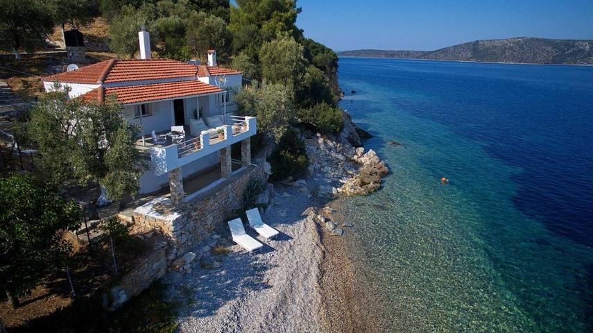 Ferienhaus für 2 Personen, mit Balkon und Terrasse sowie Garten und Ausblick auf Alonissos