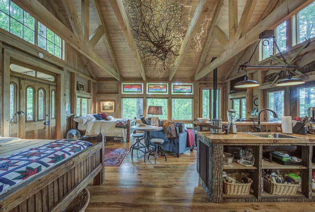 Tree House on Little Peak Creek Farm! in Blue Ridge Parkway, Ashe County