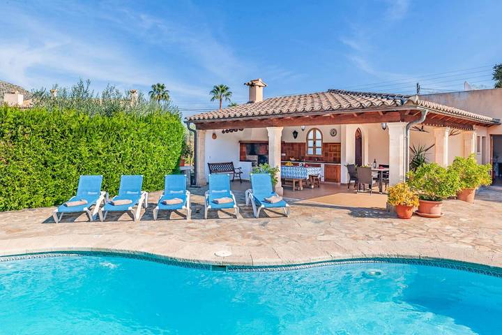 Villa für 8 Personen mit Garten in Pollença Stadt, Pollença