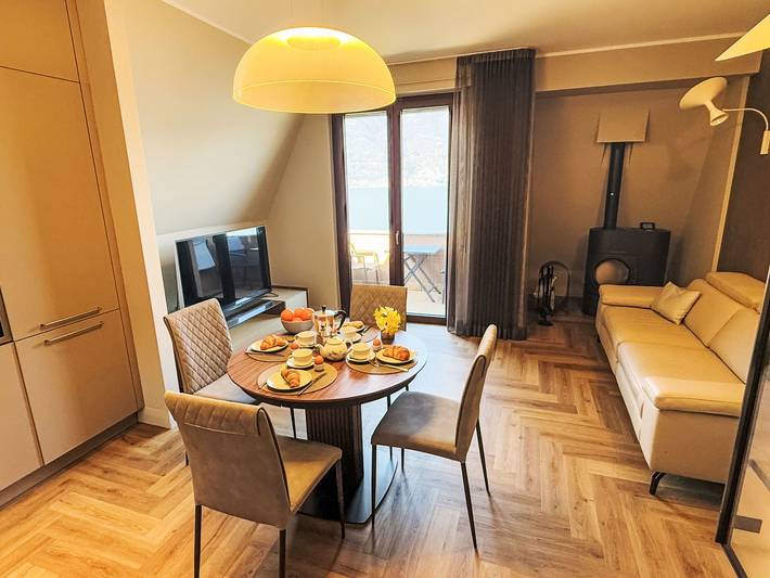 Ferienwohnung für 4 Personen, mit Balkon und Ausblick sowie Seeblick in Oberitalienische Seen - 3