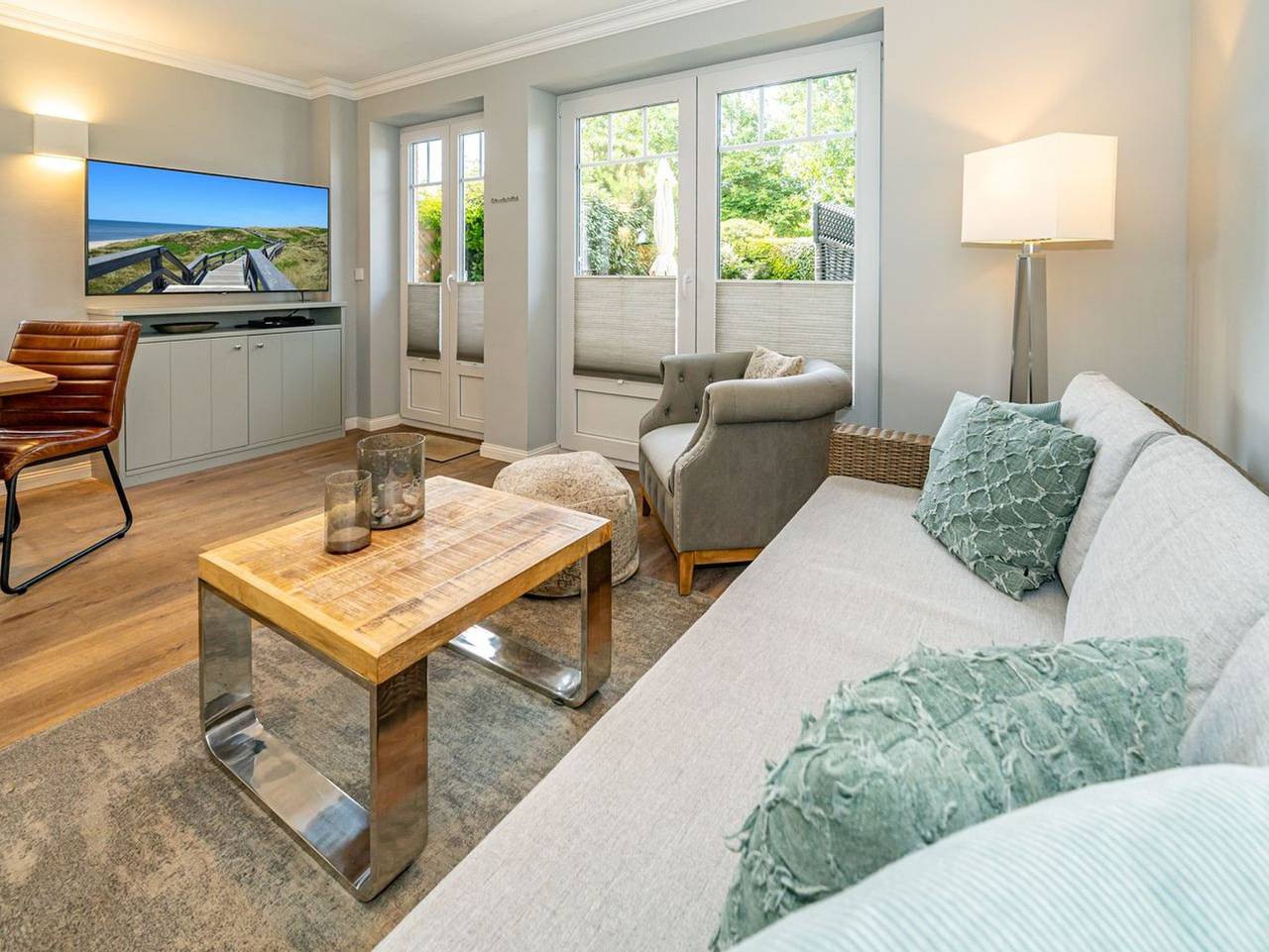 Ganze Ferienwohnung, App. Lette Suite - 3-Zimmer-Ferienwohnung im Strandhausstil mit eigener Sauna. in Westerland, Sylt (Gemeinde)