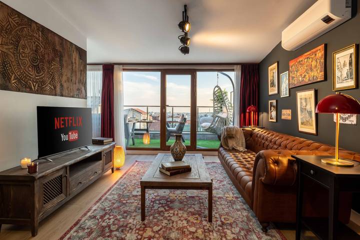 Ferienwohnung für 5 Personen, mit Meerblick und Balkon in Kusadasi