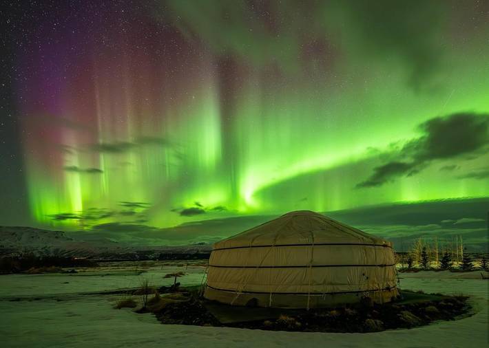 Camping voor 3 personen, met uitzicht en terras op IJsland