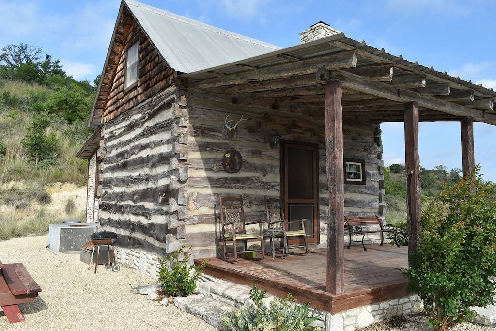 Maner Log Cabin romantische Blockhütte weg von allem in Gillespie County
