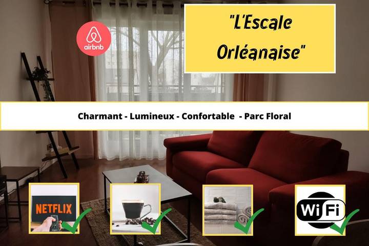 Gîte pour 6 personnes, avec Balcon dans La Source (Orléans)