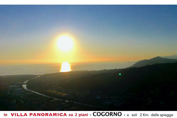 Appartamento intero, Appartamento B in villa con vista panoramica in San Salvatore, Cogorno