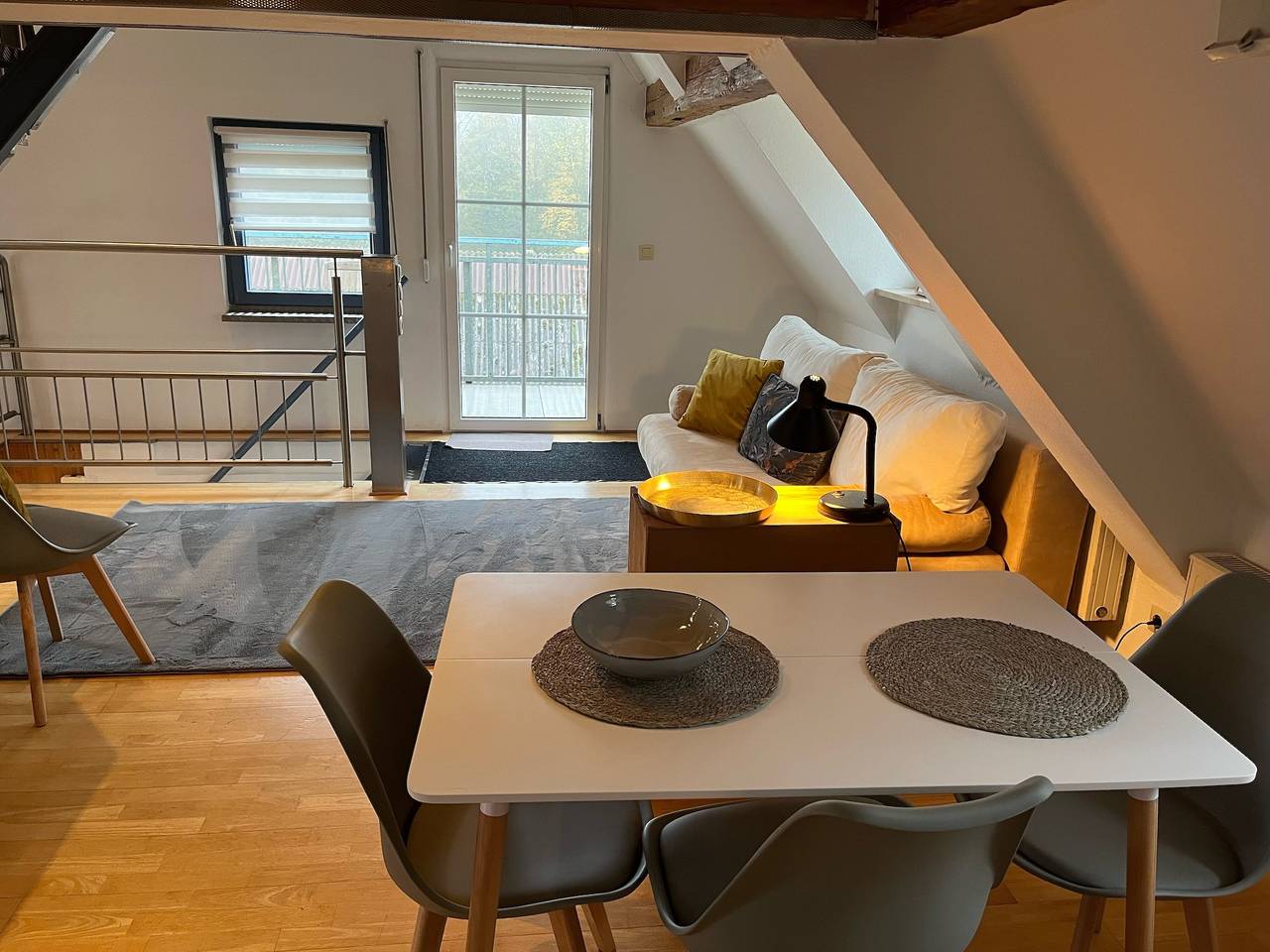 Ganze Wohnung, Ferienwohnung 'Galeriewohnung Mit Seeblick' mit Seeblick, Balkon und Wlan in Absberg, Fränkisches Seenland