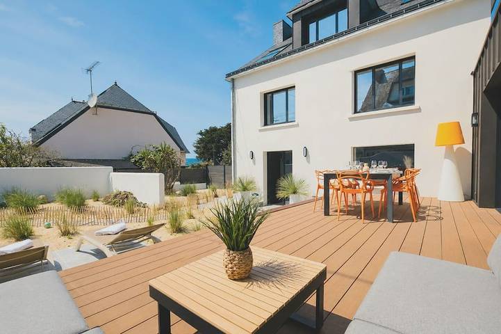 Location de vacances pour 8 personnes dans Plage de Port Blanc-Kerroch