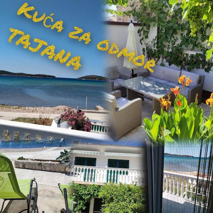 Ferienhaus für 6 Personen, mit Balkon und Terrasse sowie Garten und Ausblick in Krapanj