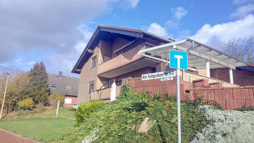 Ferienwohnung für 5 Personen, mit Balkon und Terrasse sowie Garten und Ausblick in Villmar - 3