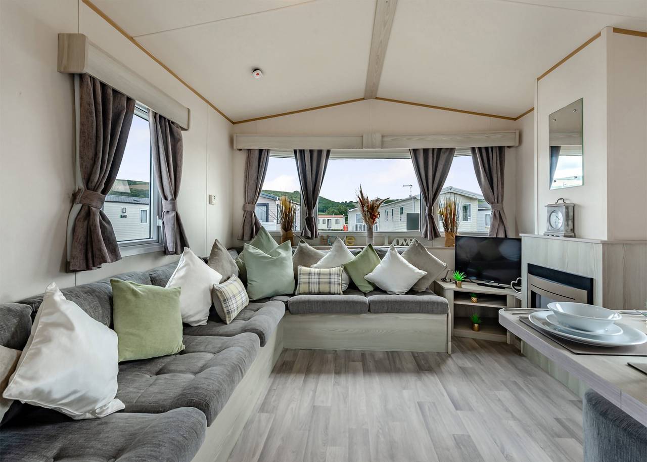 Bronze Caravan with parking in Skegness, Lincolnshire