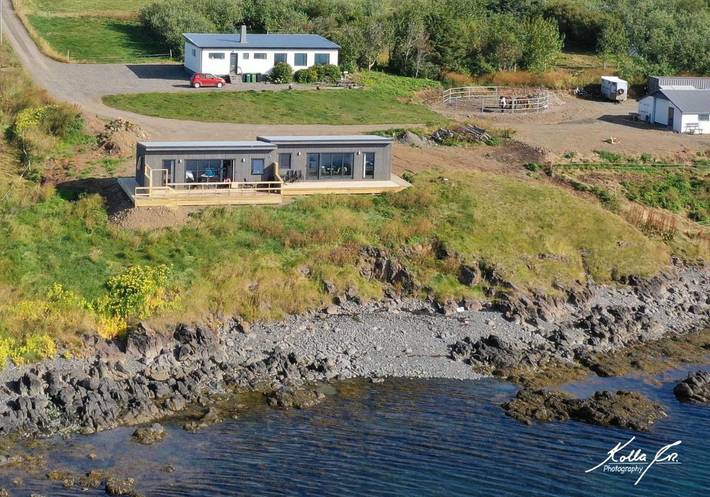 Ferienhaus für 3 Personen, mit Terrasse und Garten sowie Ausblick in Island