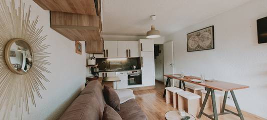 Gîte pour 4 personnes, avec balcon à Mont-de-Lans