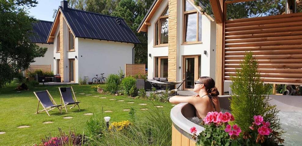 Ferienhaus für 6 Personen, mit Garten und Sauna sowie Ausblick