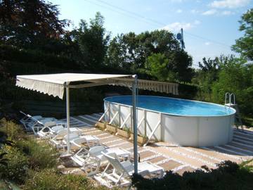Cottage pour 4 personnes, avec terrasse ainsi que piscine et jardin à Labruguière