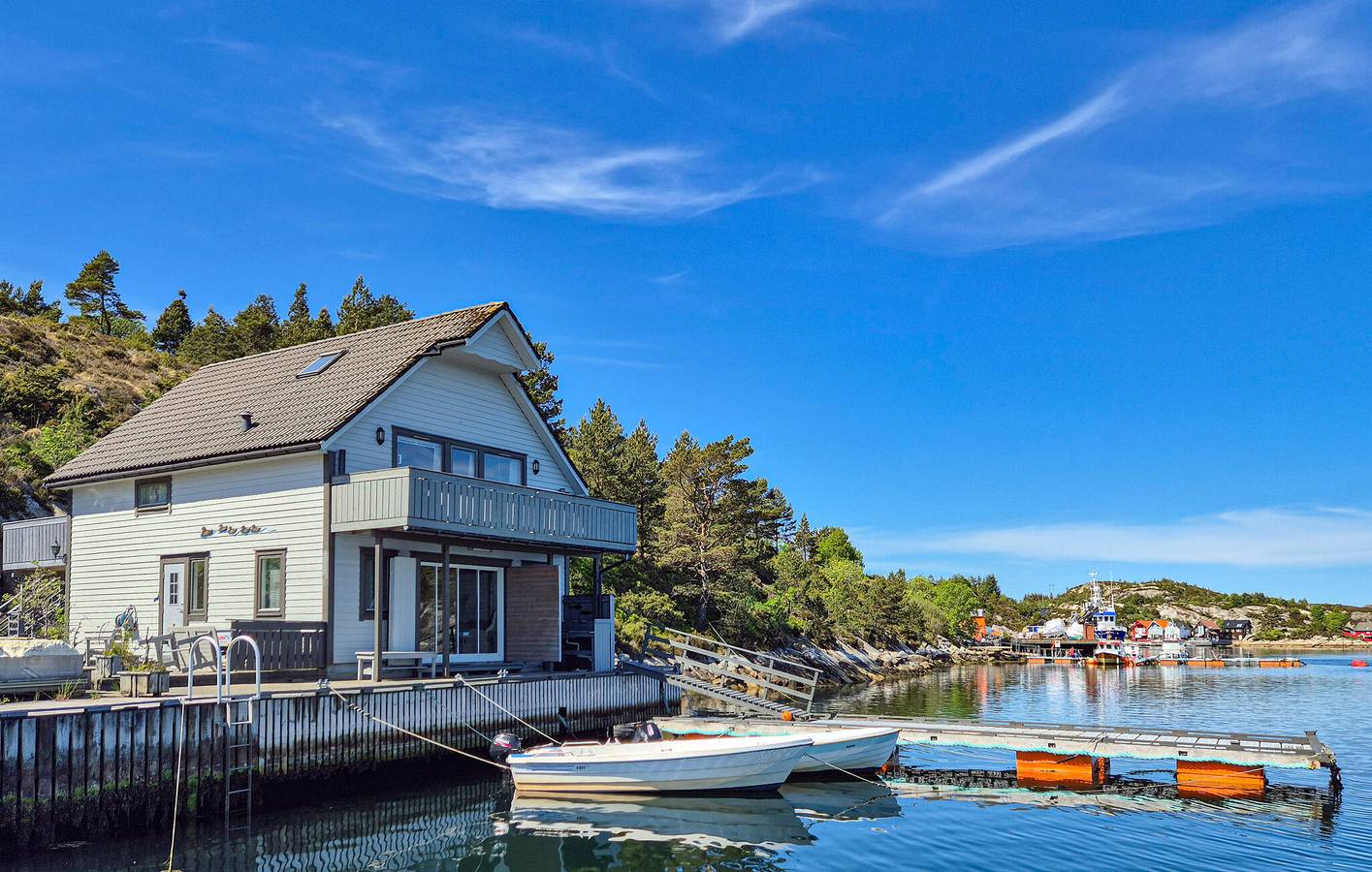 Casa de vacaciones para 6 personas con terraza in Bømlo