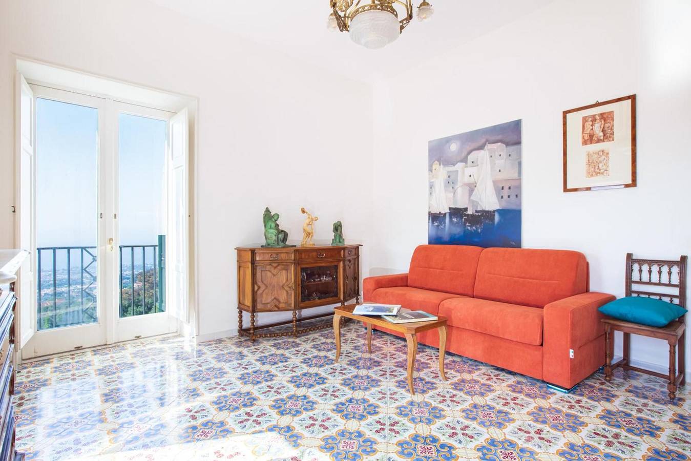 Villa 'Rosaldo' mit Meerblick, Wlan und Klimaanlage in Piano di Sorrento, Sorrento Coast