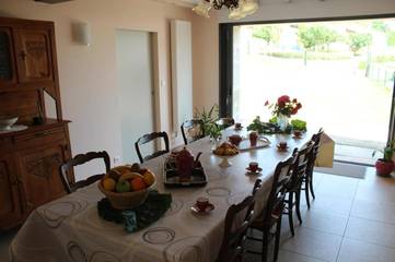 Gîte pour 8 personnes, avec vue et jardin à Chaptuzat