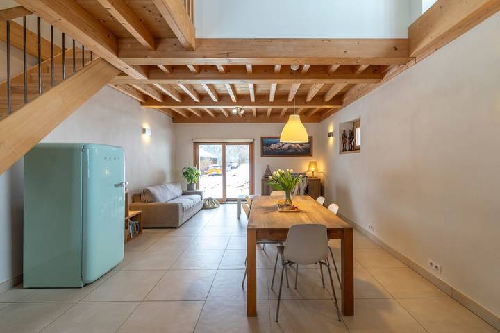 Hel lejlighed, Apartment 'Gîte Dans Ferme D'Alpage' with Mountain View, Private Garden and Wi-Fi in Nancy-sur-Cluses, Bonneville området
