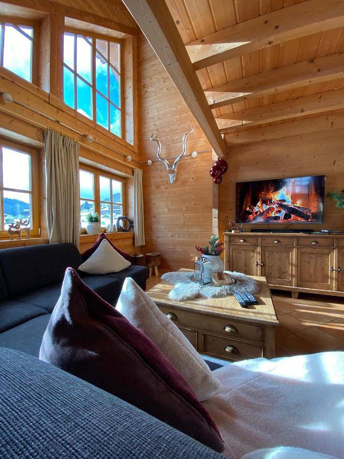 Luxus Blockhaus Willingen - Panoramablick, direkt am Skilift in Willingen, die Mittelgebirge