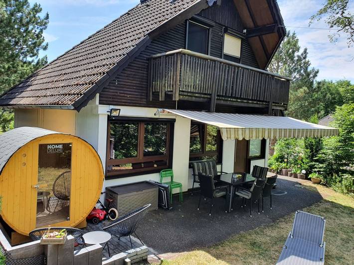 Ferienhaus für 6 Personen, mit Balkon und Terrasse sowie Garten und Sauna in Frielendorf