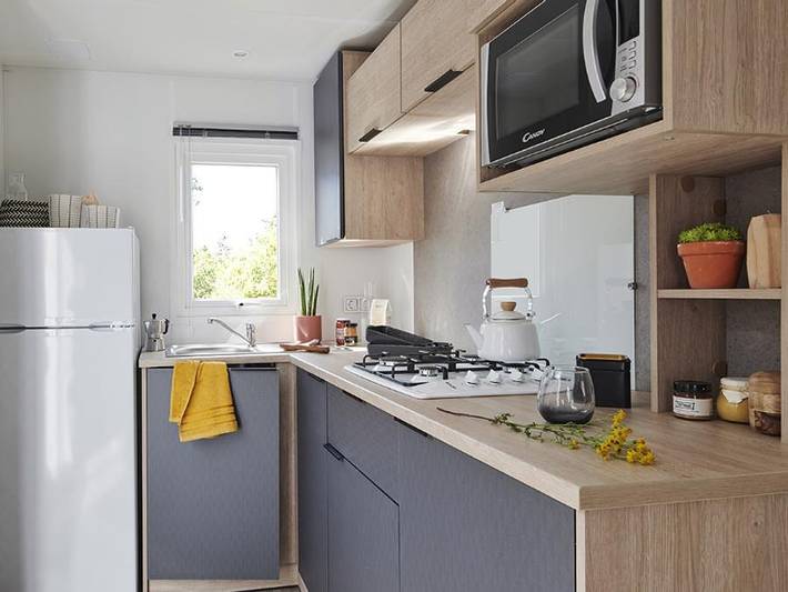 Camping La Sinope - Mobilheim 4 personen - Mobilheim Confort 2 Zimmer in Quinéville, Cherbourg und Umgebung