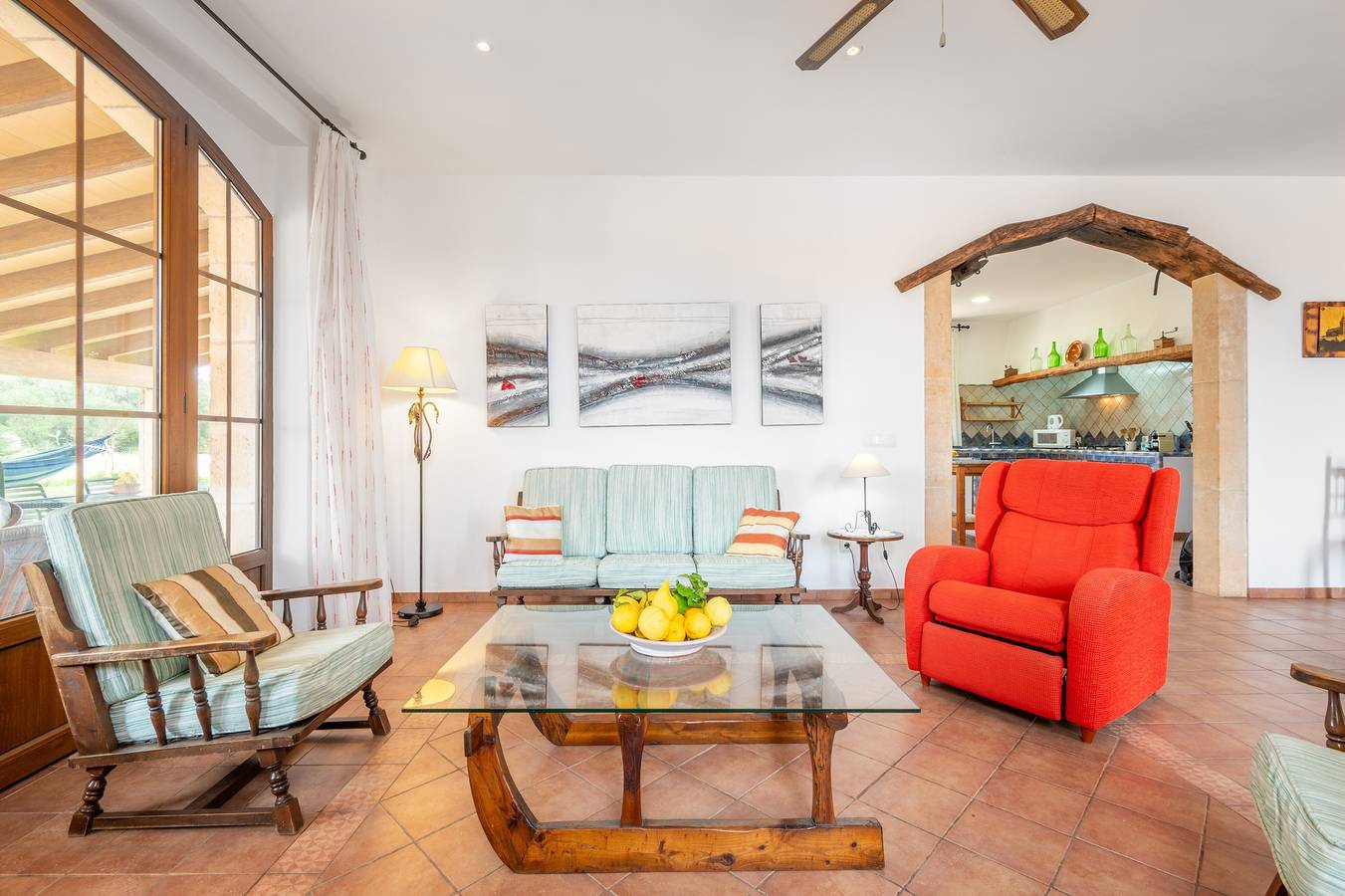 Casa Rural 'Can Mayol' inmitten der Natur mit privatem Pool, Wlan und Klimaanlage in Campos, Mallorca Süden