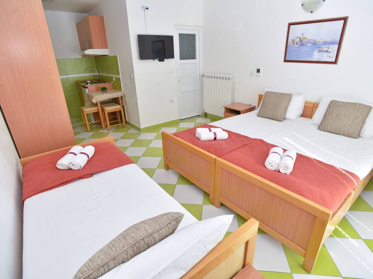 Cały apartament, Studio-Apartment mit Balkon in Tivat, Bay of Kotor
